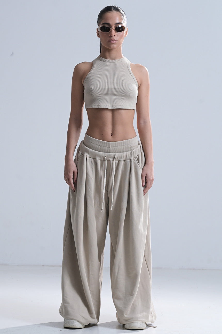 CROP TOP in BEIGE