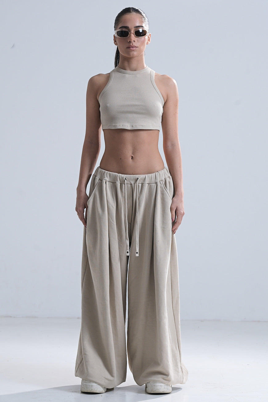 CROP TOP in BEIGE