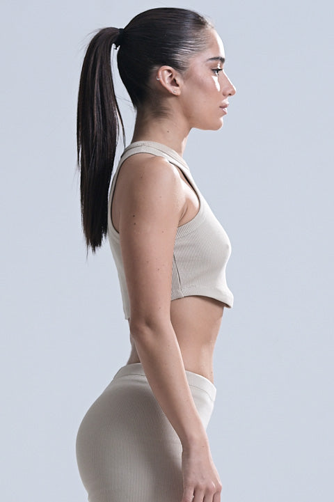 CROP TOP in BEIGE