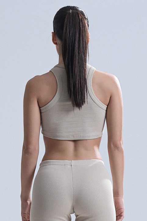 CROP TOP in BEIGE